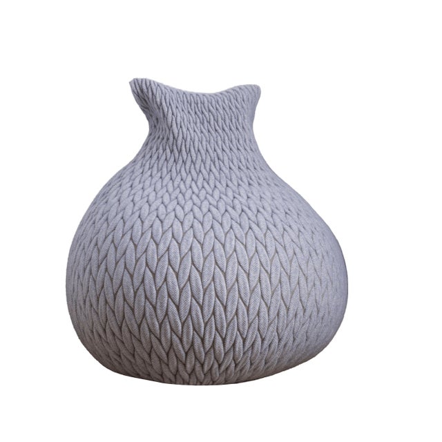 Textile Large Slumber Pouf by Aleksandra Gaca For Sale - Image 7 of 7