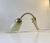 Metal Scandinavian Modern Brass and Striped Glass Wall Sconce, 1950s For Sale - Image 7 of 7