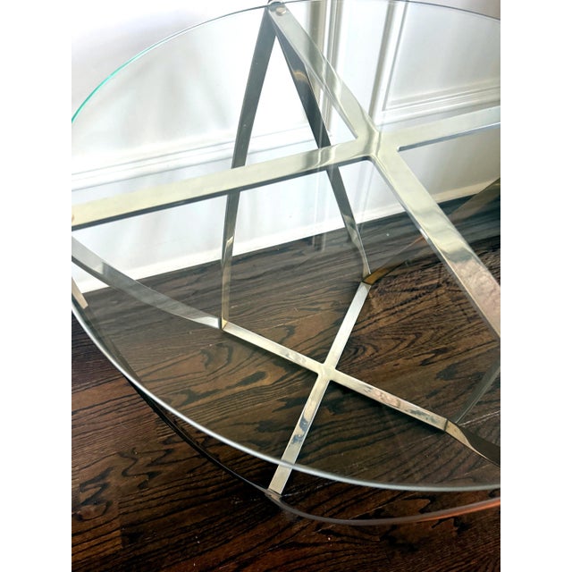 Barrel Form Brass Accent Side Table by John Vesey For Sale - Image 11 of 11