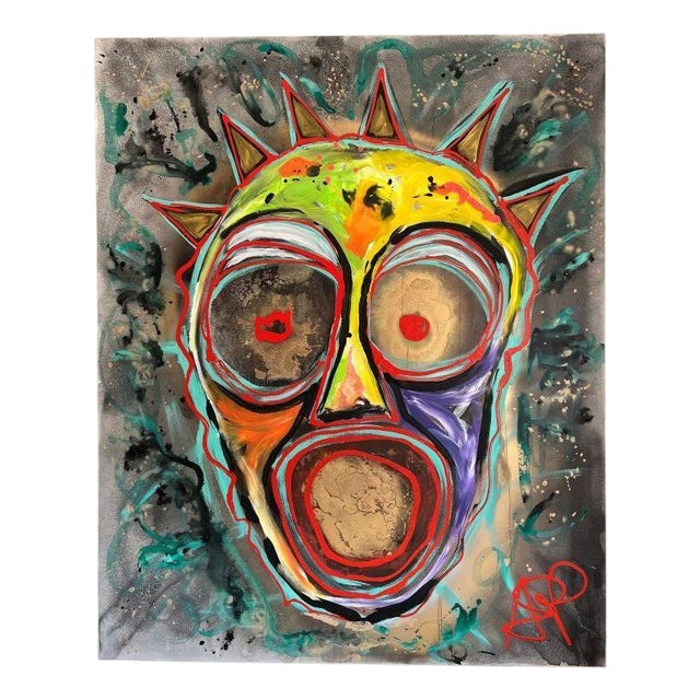 ArpVerdeacqua, Breaking Through the Other Side, 2022, Acrylic on Canvas For Sale