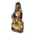 16th Century or Earlier Chinese Ming Dynasty Gilt Lacquer Wood Guanyin Figure For Sale