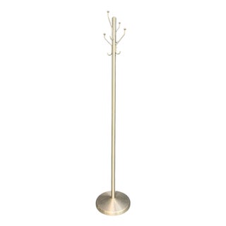 Mid-Century Modern Aluminum Coat Rack – Branch-Form Hall Tree W/ Ball Finials For Sale