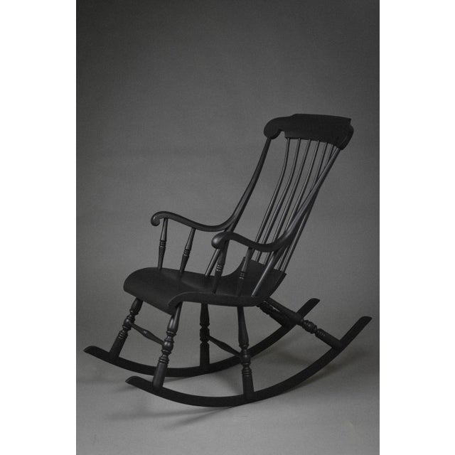 Early 20th Century Scandinavian Gungstol Rocking Chair For Sale - Image 4 of 11