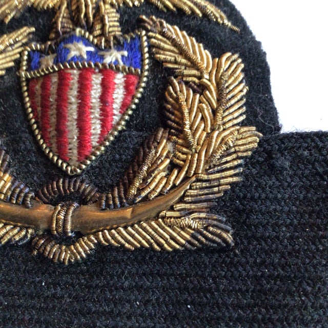Blue 1920's Officers Hat Badge United States Board (U S S B) For Sale - Image 8 of 13