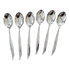 1960s Sterling Silver Demitasse Spoons, Set of 6