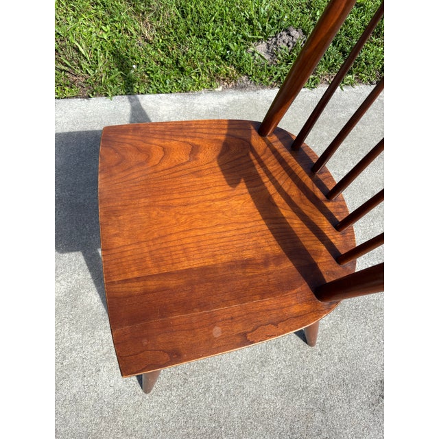 Wood Mid 20th Century Midcentury Willett Cherry Dining Chair For Sale - Image 7 of 7
