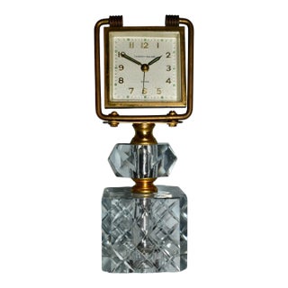 Vintage Phinney-Walker German Hollywood Regency Style Desk Clock For Sale