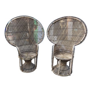 1970s Vintage Peacock Chairs- a Pair For Sale