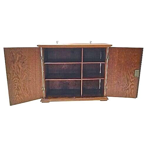 Antique Gothic Style Wall Cabinet For Sale - Image 4 of 7