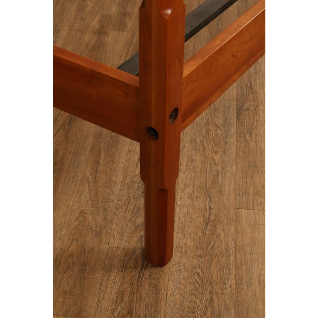 Custom Quality Solid Cherry Queen Size Poster Bed For Sale - Image 9 of 18