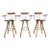 Vintage Handmade Bar Stools. Set of 3 Bar Stools . For Sale
