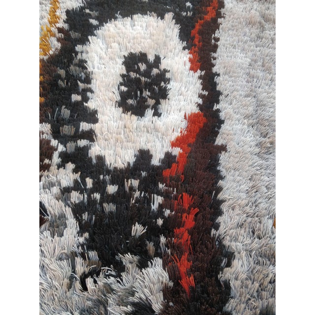 Scandinavian Modern Hand-Knotted Rug, 1970s For Sale - Image 14 of 16