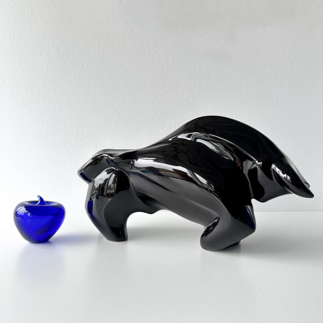 Late 20th Century Cubist Ceramic Bull Sculpture For Sale - Image 12 of 12