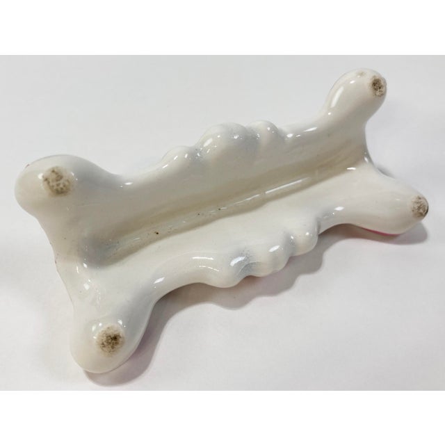 Antique Hand-Painted French Porcelain Knife Rests, Set of 6 For Sale - Image 11 of 11