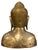 Mid 20th Century Buddha Bust Brass/Bronze Silvered Nepal Tibet Yoga Meditation Decor 6.75" For Sale - Image 5 of 9