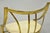 Vintage Italian Hollywood Regency Sculptural Brass Chiavari Style Accent Chair For Sale - Image 16 of 17