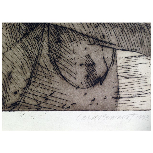1993 "Separation" Female Figure Underwater Etching by Carol Bennett For Sale In Monterey, CA - Image 6 of 6