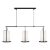 Thom Filicia by Visual Comfort Studio Sherwood 3-Light Large Linear Chandelier in Aged Iron For Sale
