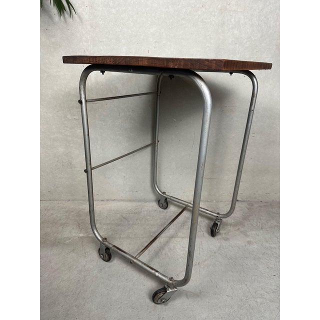 1950s Vintage Industrial Writing Table, 1950s For Sale - Image 5 of 9
