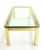 Early 20th Century Mid-Century Modern Pace Collection Floating Glass-Top and Brass Base Coffee Table For Sale - Image 5 of 7