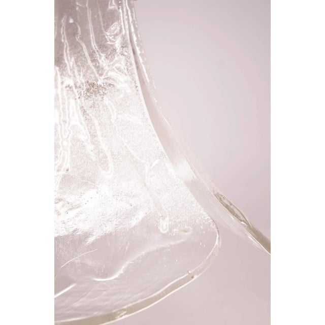 Metal Murano Glass Hanging Lamp from Kalmar For Sale - Image 7 of 11