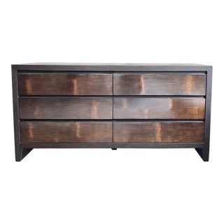 Restoration Hardware Wyeth Split Bamboo 6-Drawer Dresser For Sale