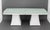 Contemporary Skyline Design Glass Top Dining Table For Sale - Image 3 of 11