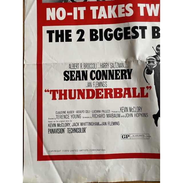 Paper Thunderball / You Only Live Twice Poster from Robert McGinnis, 1970s For Sale - Image 7 of 10