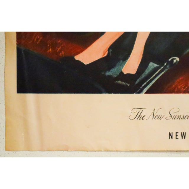 1950s 1950 American Transport Poster, 'Southern Pacific Lines (Chair Car)', William Haines Hall For Sale - Image 5 of 5