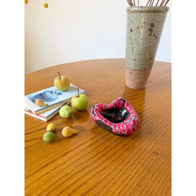 Pink Fat Lava Style Ashtray from Vallauris, 1960s For Sale - Image 16 of 18