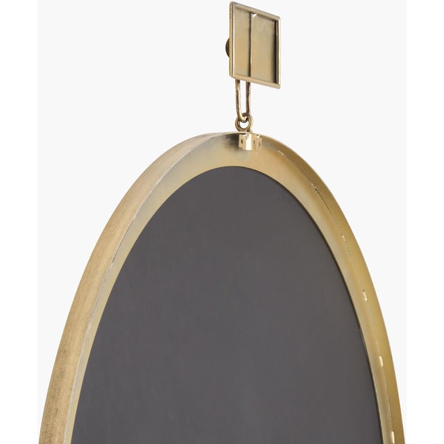 Mid-Century Modern Belladay Accent Mirror Silver Gray 37x32 For Sale - Image 3 of 4