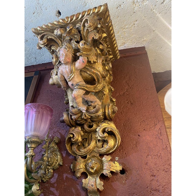 Antique Corbels in Walnut, Set of 2 For Sale - Image 5 of 16