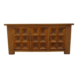Spanish Gothic Baroque Credenza or Sideboard - Circa 1900 For Sale