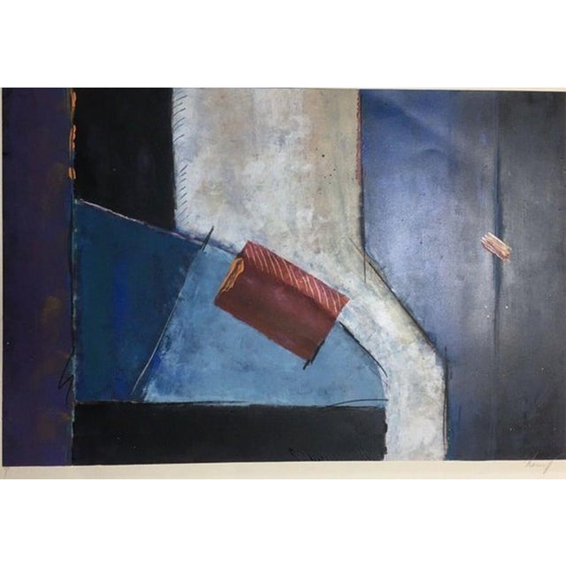 Delajoud Michel Alias Deljou Kamy, 1957 Monotype Ed. 1 / 1, 1958, Lithograph For Sale - Image 9 of 11