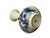 4.5" Chinese Blue White Scenery Flower Graphic Small Porcelain Art Vase For Sale - Image 11 of 12
