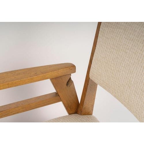 1950s Vintage Oak Armchairs, 1950s For Sale - Image 5 of 10