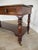 Unusual antique console table, work table England around 1880, legs, top, frames and drawer front Solid mahogany, very...