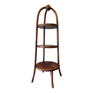 Antique Bentwood Cake or Muffin Tiered Stand For Sale