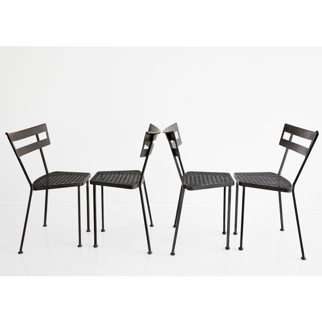 Set of Four Sculptural Garden Dining Chairs For Sale - Image 4 of 11
