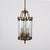 Art Deco Italian Brass & Semicircular Glass Pendant Light in style of Adolf Loos, 1950s For Sale - Image 6 of 18