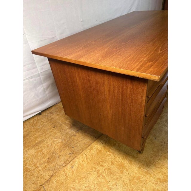Mid-Century Danish Teak Desk, 1960s For Sale - Image 9 of 14