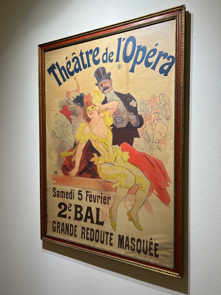 Antique Jules Cheret Theatre De l'Opera Poster, Framed | Chairish