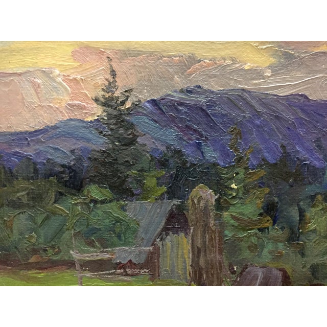 1980s 1980s Oil Painting Evening Landscape Fomin Anatoly Nikiforovich For Sale - Image 5 of 10