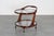 Cesare Lacca Mid-Century Glass and Curved Wood Bar Cart by Cesare Lacca, Italy, 1950s For Sale - Image 4 of 15