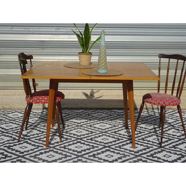 Wood Vintage Folding Table by Sam, 1950 For Sale - Image 7 of 18