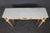 French Italian Louis XVI Style Parcel Gilt Marble Top Console Table For Sale - Image 3 of 14