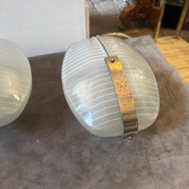 1961 Set of Two Space Age Lambda Wall Sconces by Vico Magistretti for Artemide For Sale - Image 6 of 16