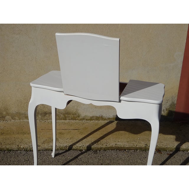 Small White and Gray Dressing Table For Sale - Image 14 of 18