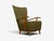Danish Modern, Highback Lounge Chair, Elm, Wool, Denmark, 1950s For Sale - Image 10 of 12
