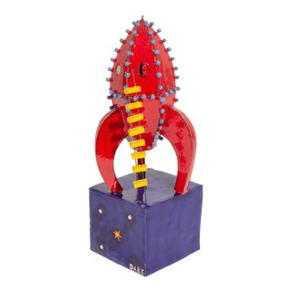 Felix Kniazev and Olga Julinska Art Department Ceramic “Dare” Rocket Sculpture For Sale